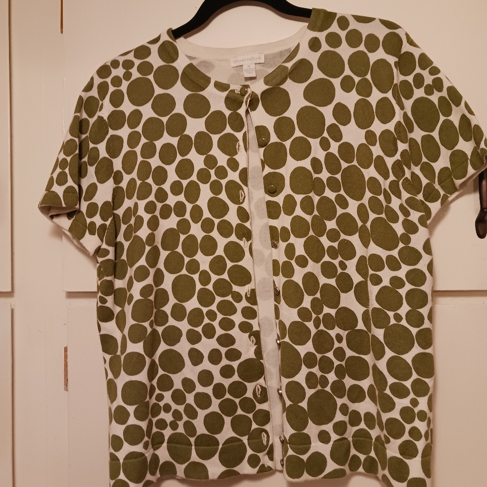 Charter club short sleeve cardigan